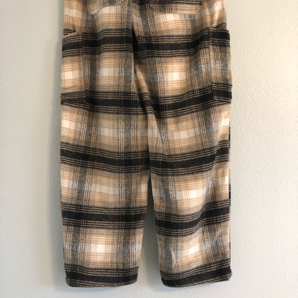 SOLD✨FREE PEOPLE Kye Wool Plaid High Rise Black Trousers Pants (Size 2) NWOT - Picture 8 of 8
